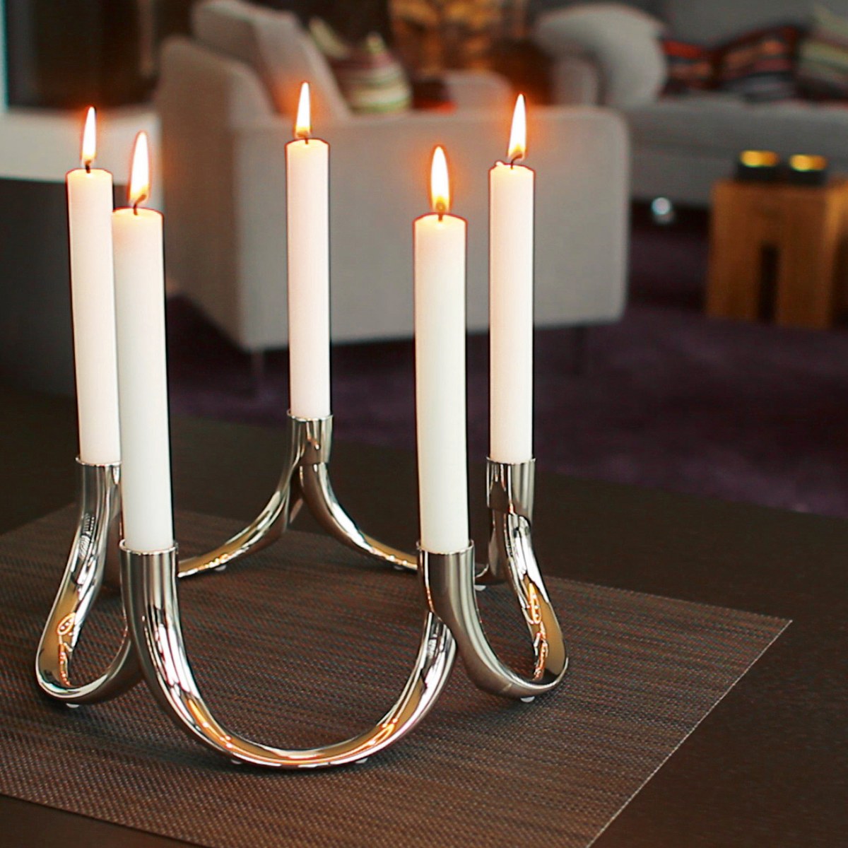 Philippi Bow Magnetic Candle Holders, Set of 2 – Polished Nickel – image 7