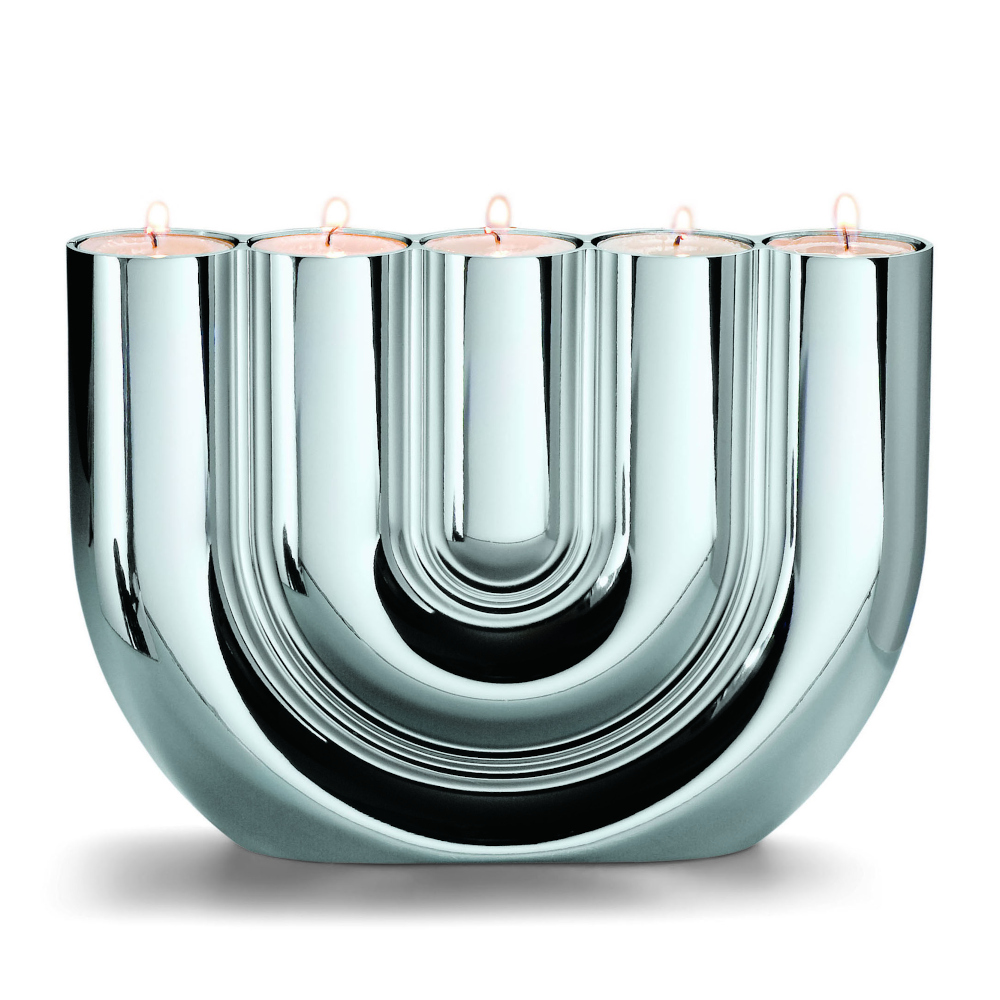 Philippi Double U Chrome 5-Tealight Holder – image 2