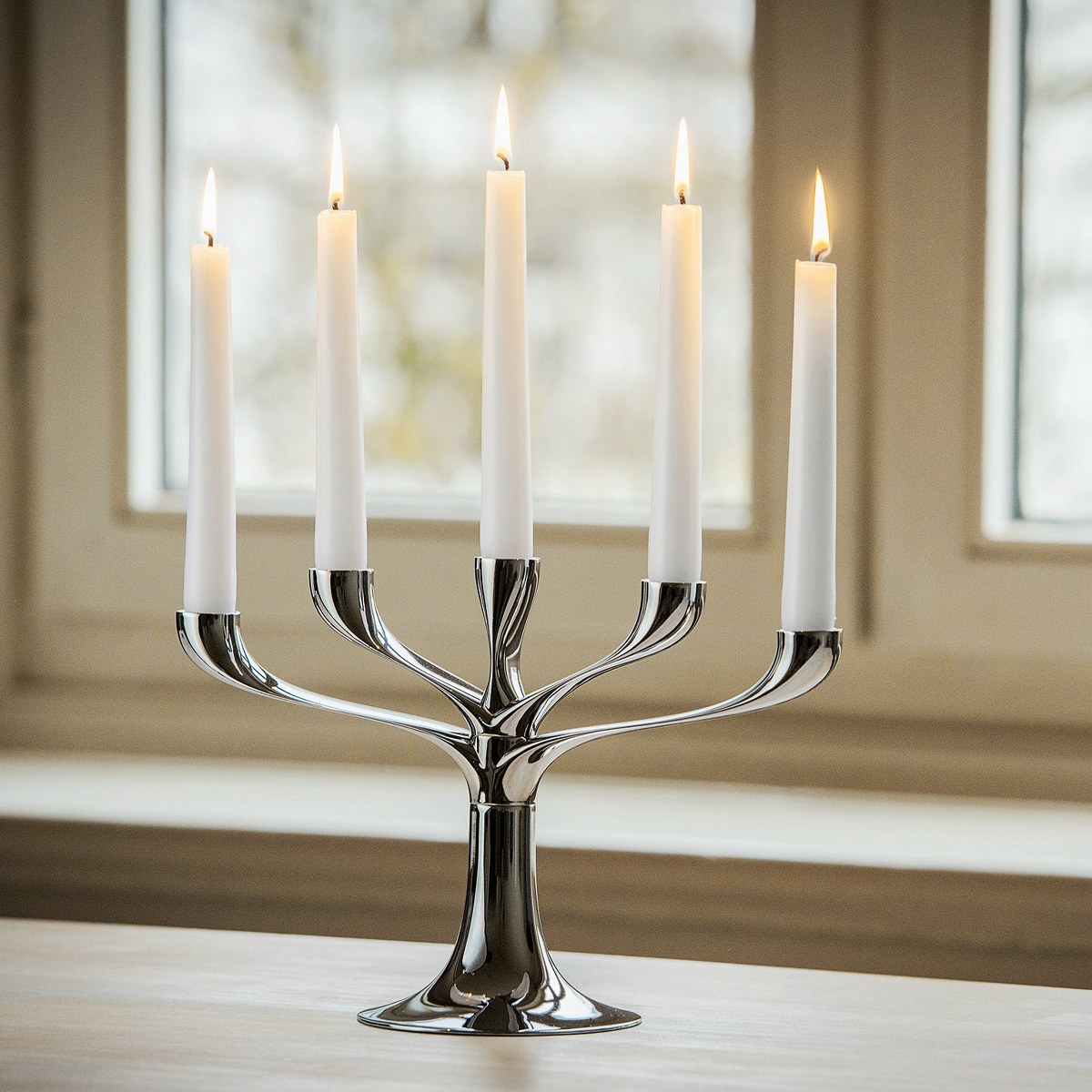 Philippi Candelabra Modular Chrome Candle Holders, Set of 3 – image 6