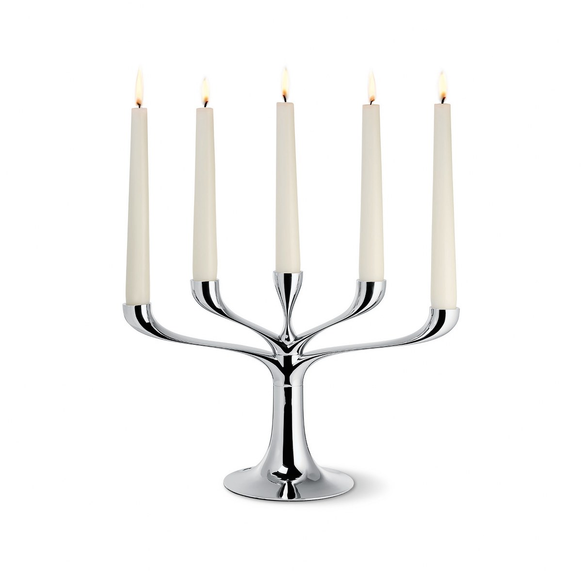 Philippi Candelabra Modular Chrome Candle Holders, Set of 3 – image 5