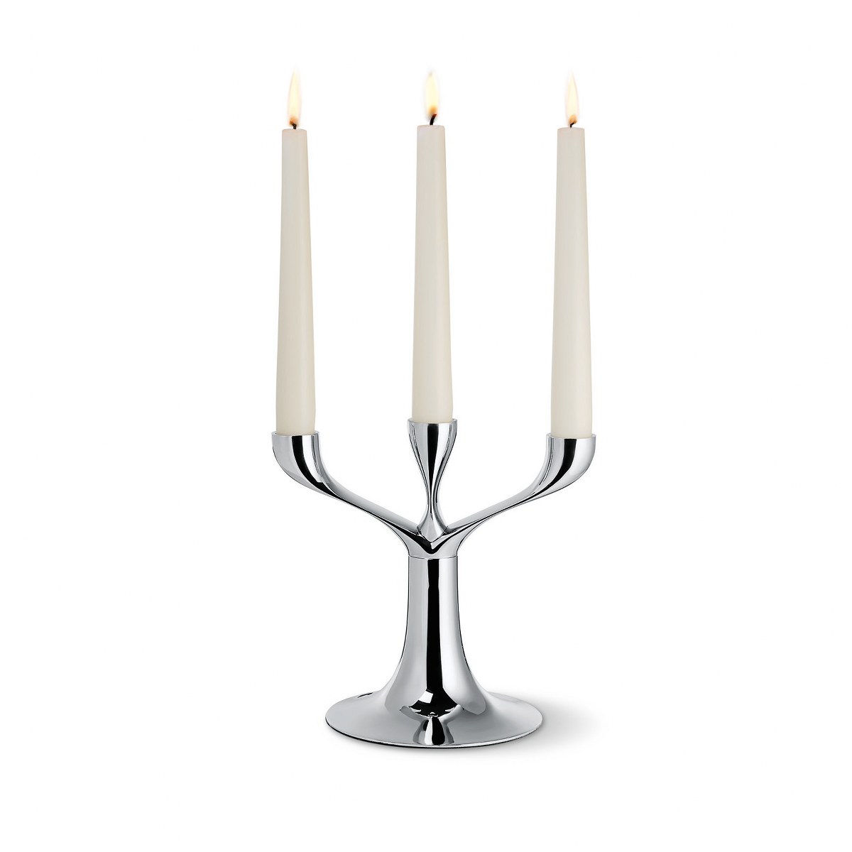 Philippi Candelabra Modular Chrome Candle Holders, Set of 3 – image 3