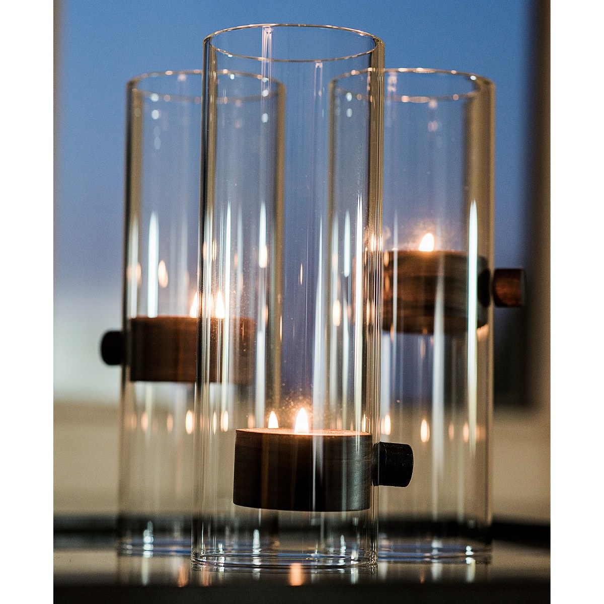 Philippi Lift Maxi Walnut & Glass Magnetic Tealight Holder – image 6