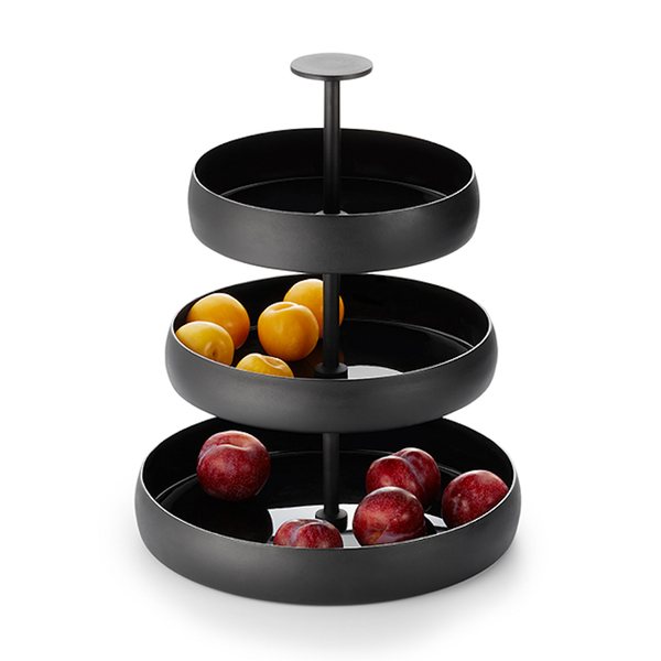 Philippi Negretto Three-Tier Cake Stand – Black