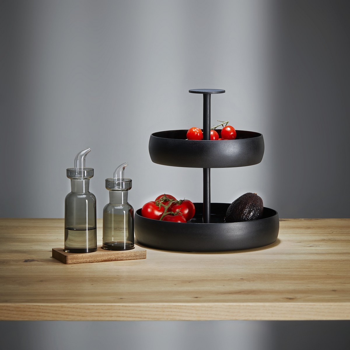 Philippi Negretto S Two-Tier Serving Stand – Black – image 3