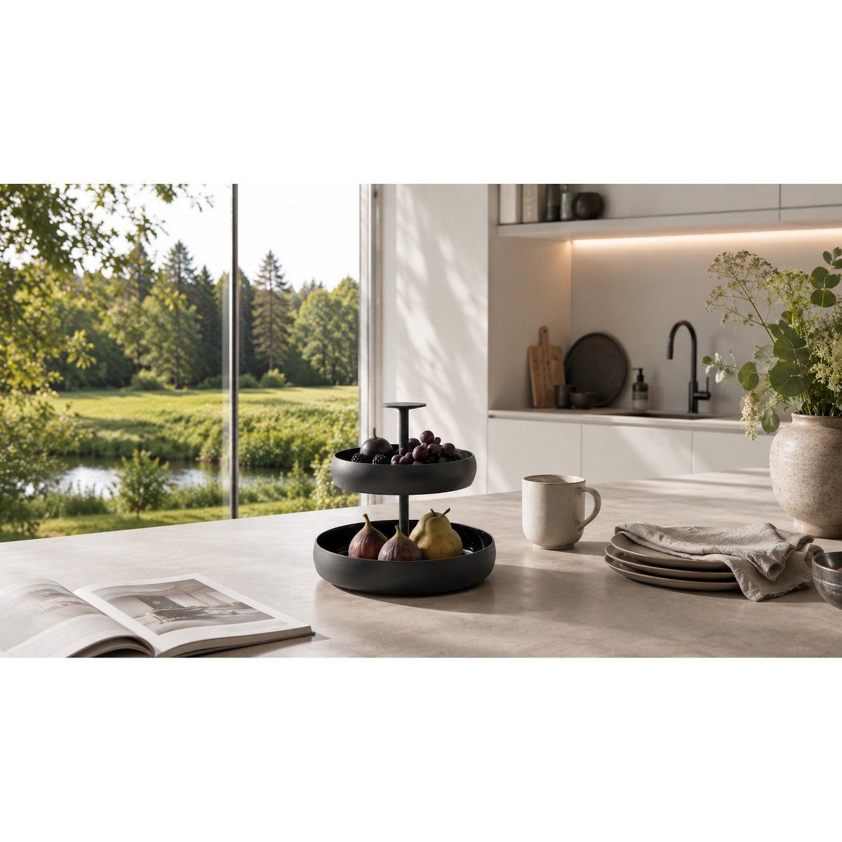 Philippi Negretto S Two-Tier Serving Stand – Black – image 5