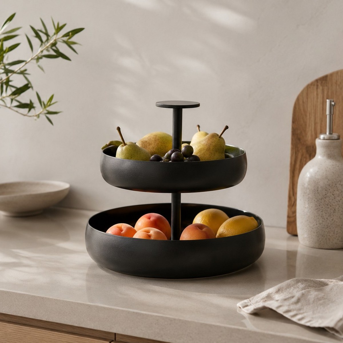Philippi Negretto S Two-Tier Serving Stand – Black – image 4