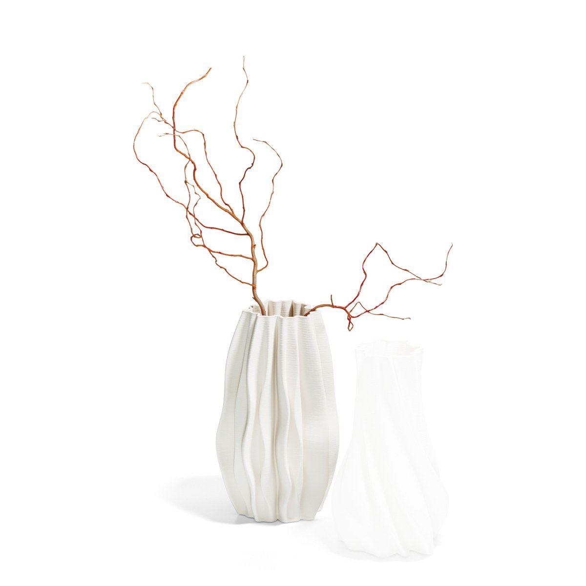 Philippi Plissee 3D-Printed Ceramic Vase – image 2