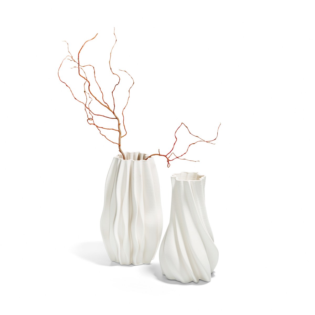 Philippi Plissee 3D-Printed Ceramic Vase – image 3