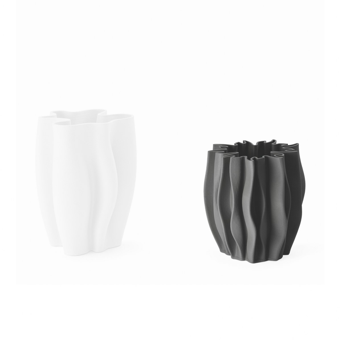 Philippi Serenee 3D-Printed Ceramic Vase 22cm – Black – image 2