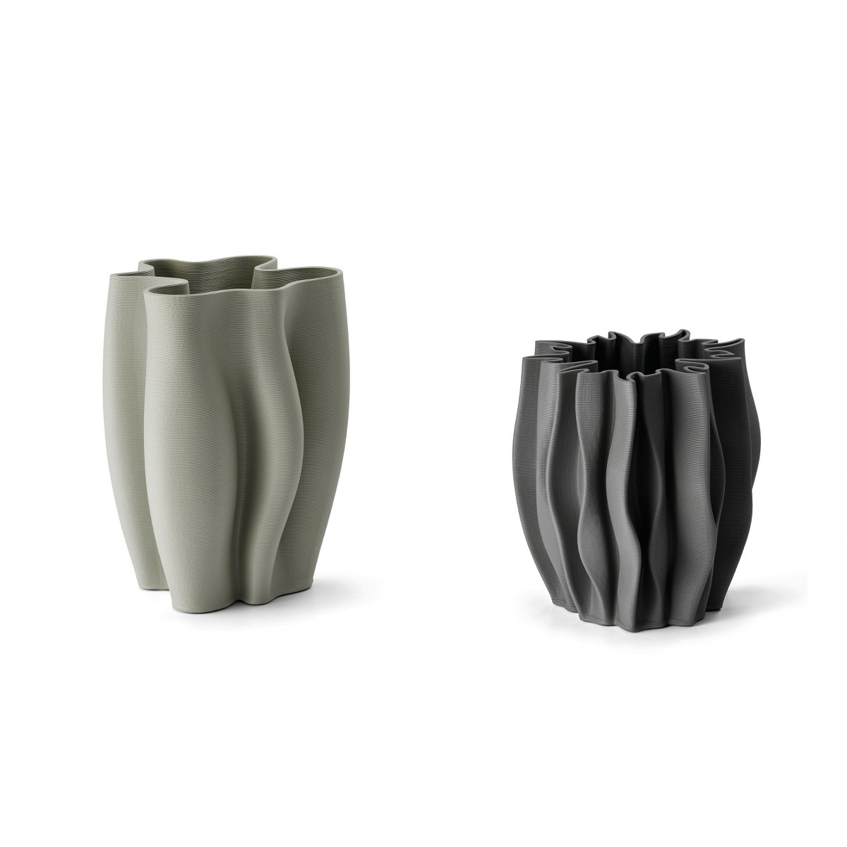 Philippi Serenee 3D-Printed Ceramic Vase 22cm – Black – image 3