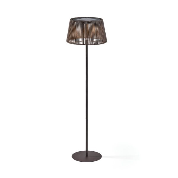 Philippi Lumen Solar Floor Lamp with Rope Shade