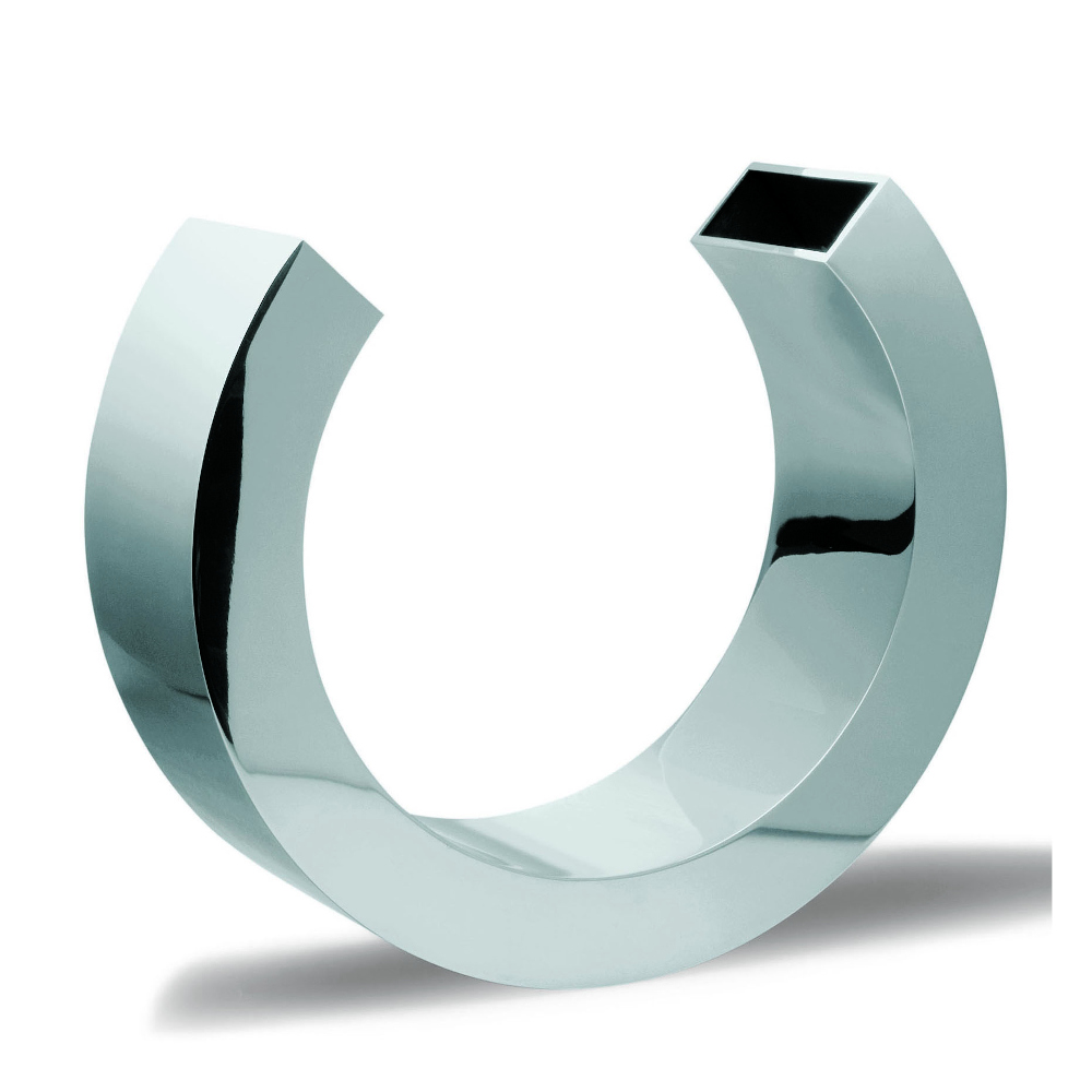Philippi Omega Double-Ended Polished Steel Vase – image 2