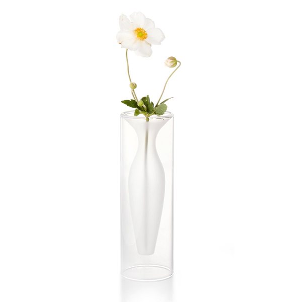 Philippi Esmeralda Mouth-Blown Glass Tube Vase – Extra Small
