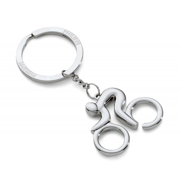 Philippi Biker Bicycle Keyring – Polished Nickel
