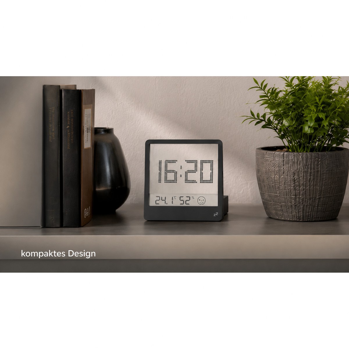 Philippi Time Alarm Clock with Thermometer & Hygrometer – image 4