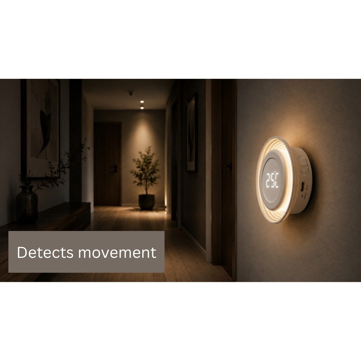 Philippi Moonlight Motion-Sensor Night Light with Clock – image 7