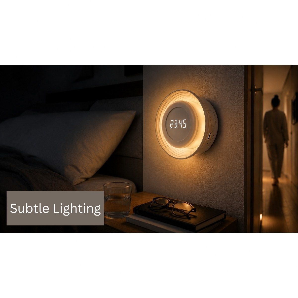 Philippi Moonlight Motion-Sensor Night Light with Clock – image 8