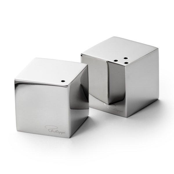 Philippi Cube Mirror-Polished Salt & Pepper Set