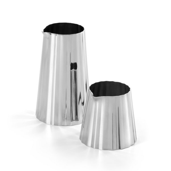 Philippi Stripes Pleated Stainless Steel Milk & Sugar Set