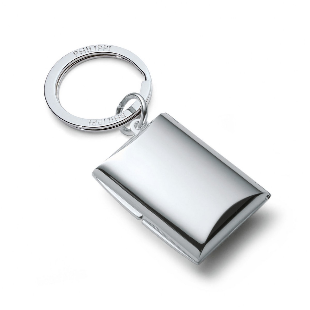Philippi Frame Photo Locket Keyring – Polished Nickel – image 2
