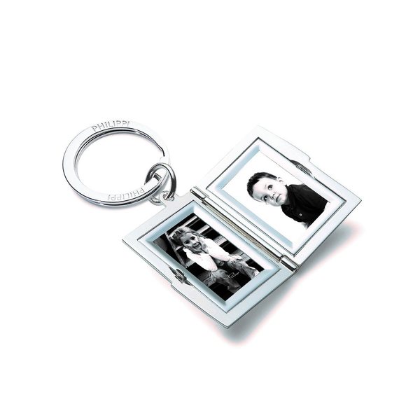 Philippi Frame Photo Locket Keyring – Polished Nickel