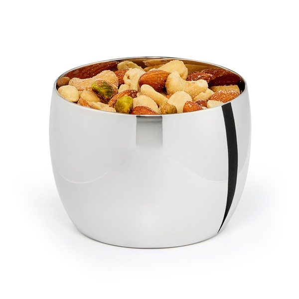 Philippi Coppetta Double-Walled Polished Steel Snack Bowl – Small