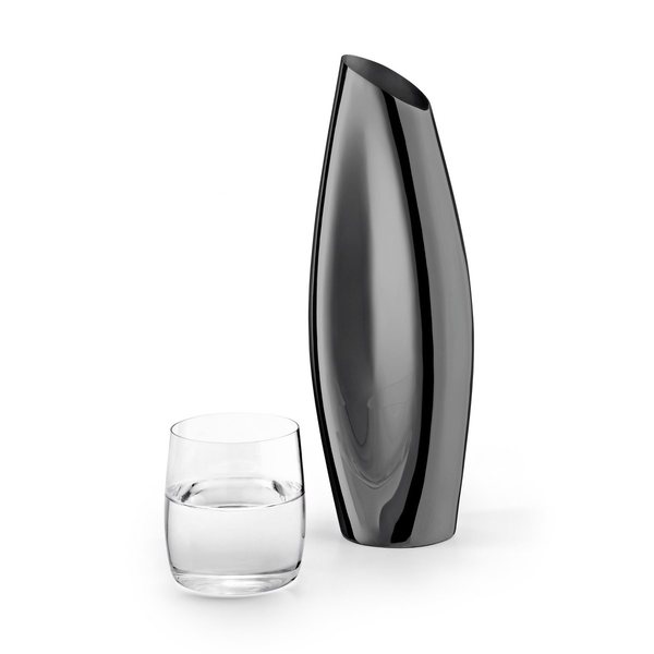 Philippi Julie Black Chrome Stainless Steel Water Carafe 1L