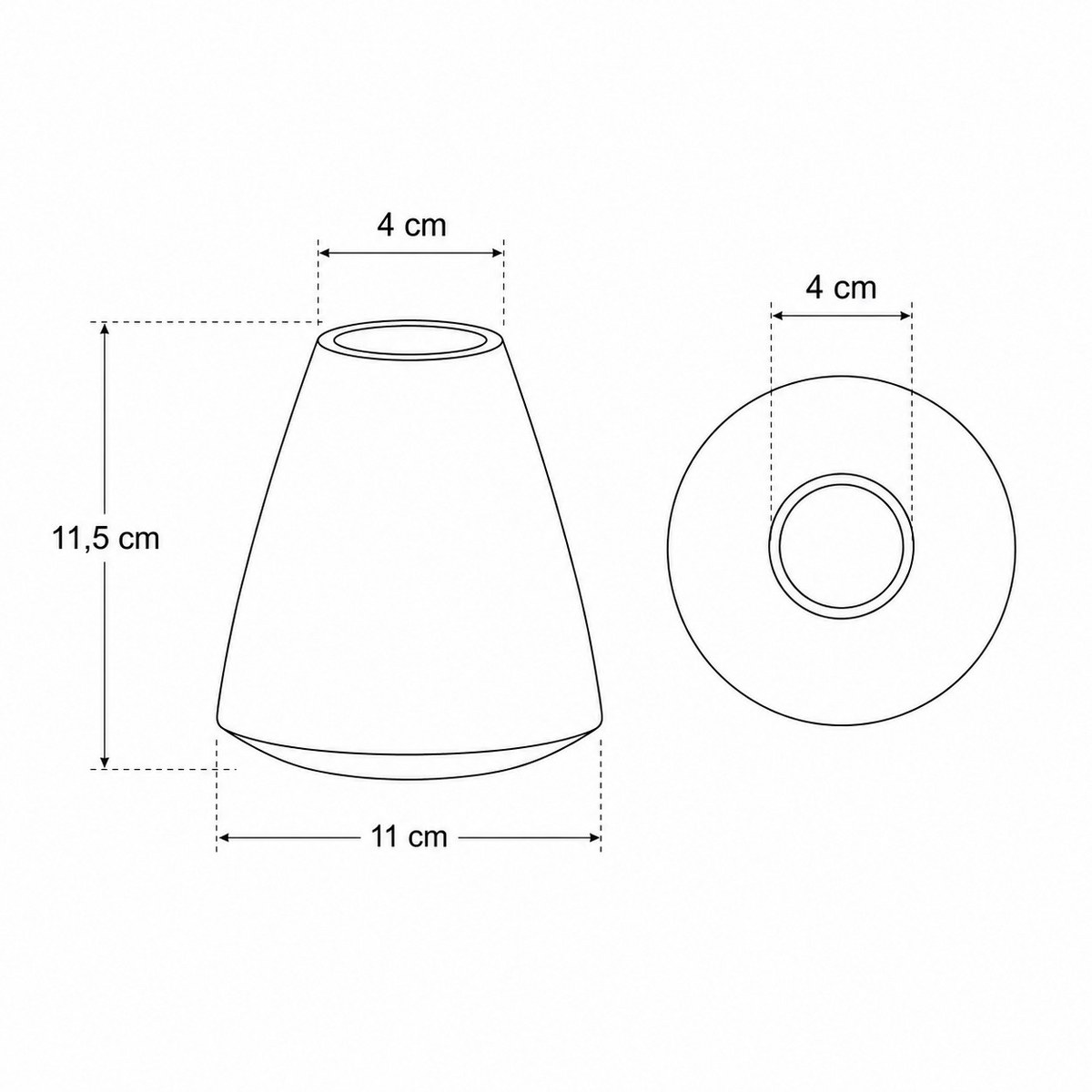 Philippi Lola Brushed Stainless Steel Cone Vase – Large – image 2