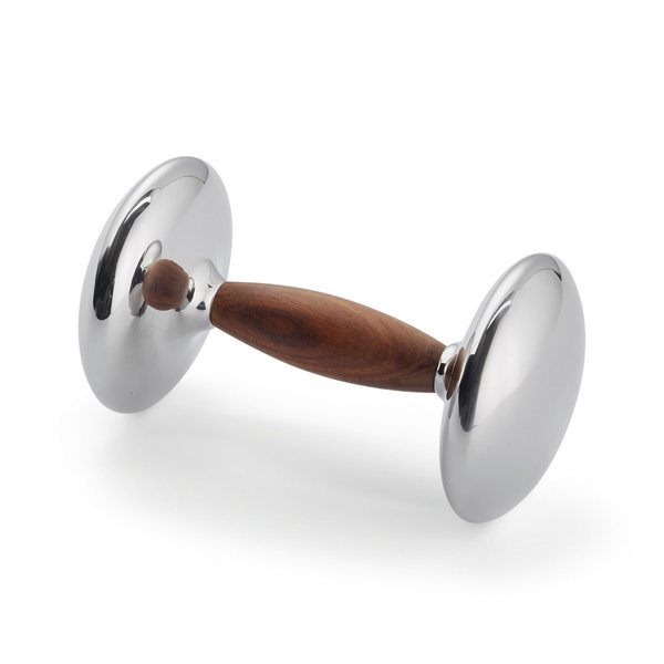 Philippi Studio Polished Steel & Sheesham Wood Dumbbell 2kg
