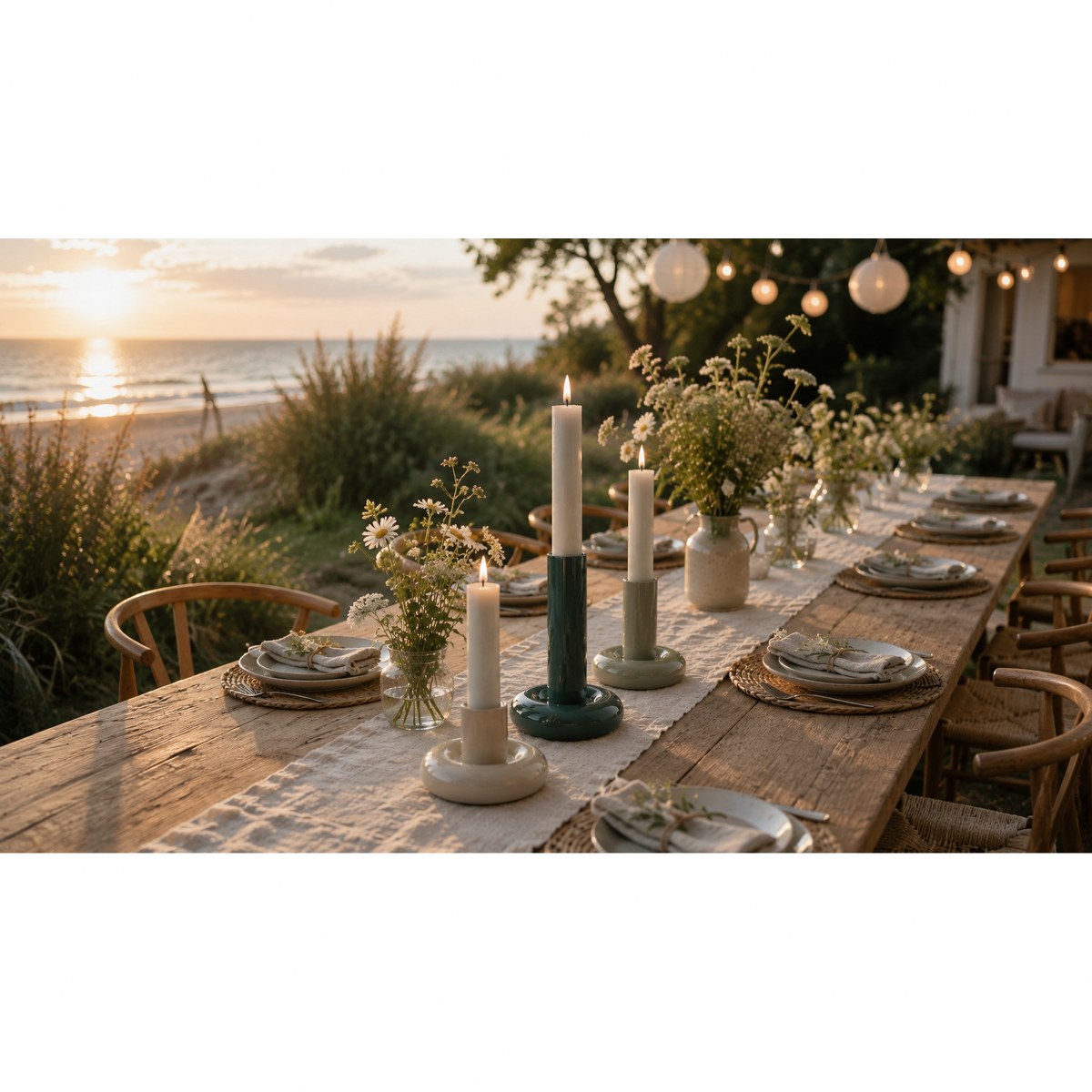 Philippi Copenhagen Enamelled Aluminium Candle Holders, Set of 3 – image 7