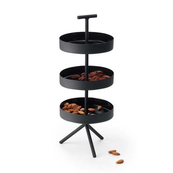Philippi Felix Mini Two-Tier Cake Stand – Black