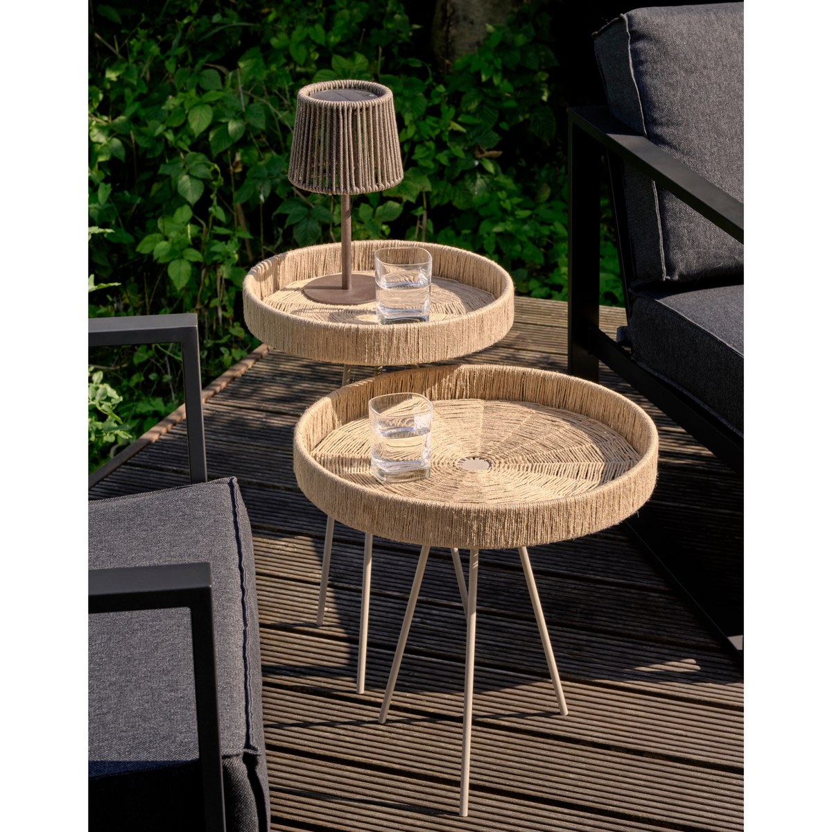Philippi Tahiti Low Steel & Jute Side Table – image 4