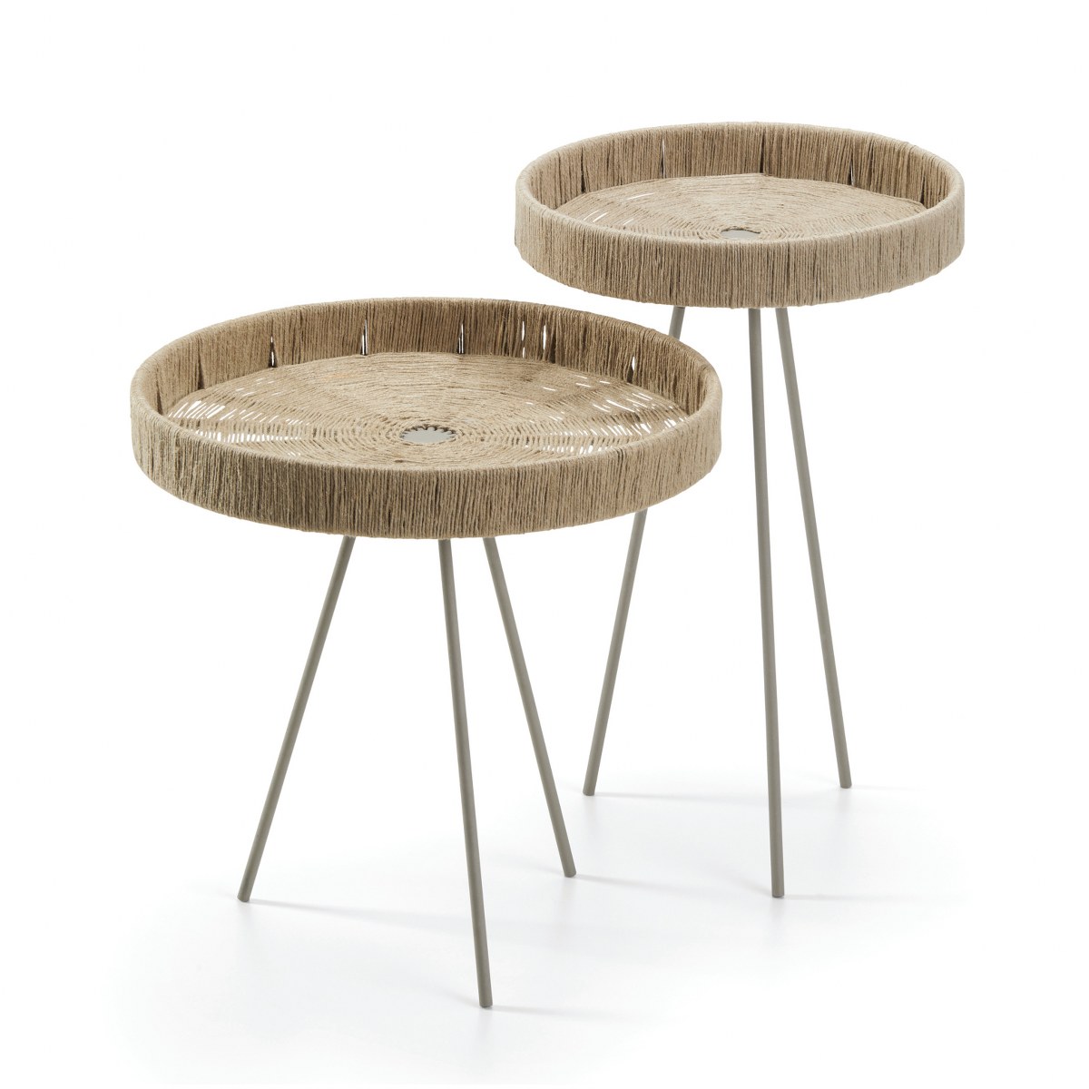 Philippi Tahiti Low Steel & Jute Side Table – image 2
