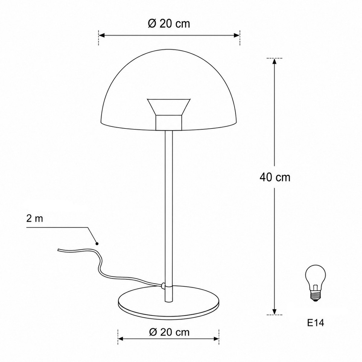 Philippi Helen Bauhaus Stainless Steel Table Lamp – image 3