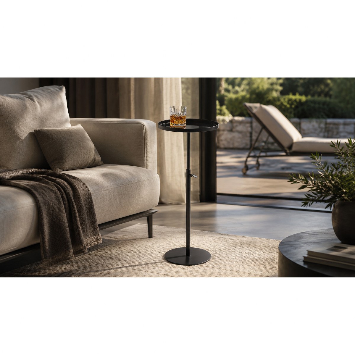 Philippi Tom Height-Adjustable Side Table – Black – image 4