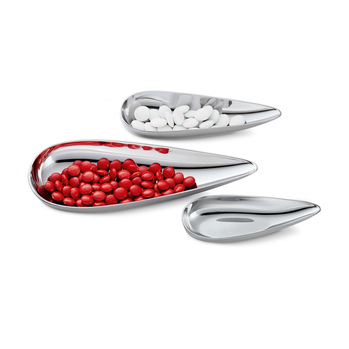 Philippi Blob Mirror-Polished Teardrop Snack Bowls, Set of 3 – image 6