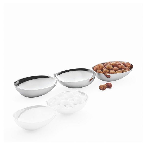 Philippi Collana Mirror-Polished Snack Bowl Trio