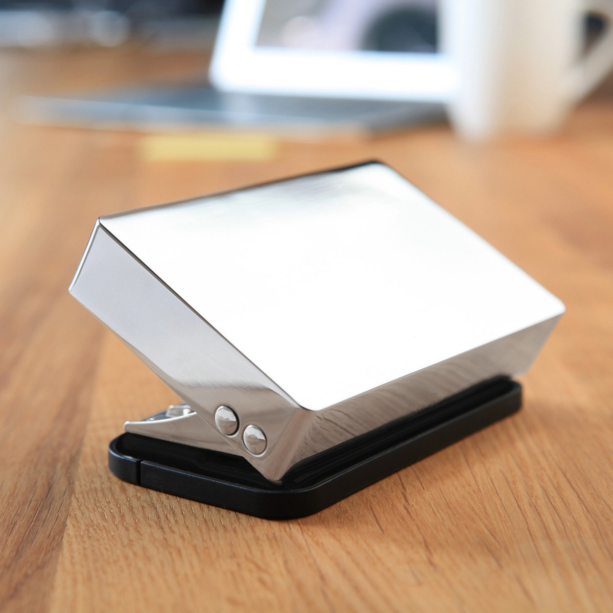 Philippi Cap Hole Punch – Polished Nickel & Matt Black – image 2