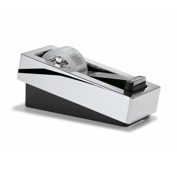 Philippi Executive Desk Tape Dispenser – Mirror-Polished Nickel & Matt Black