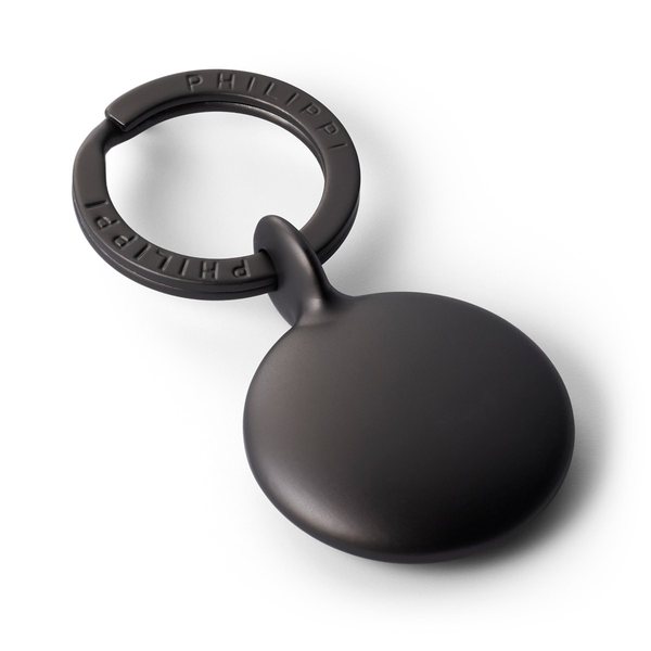 Philippi Disk Pebble Keyring – Matt Gunmetal