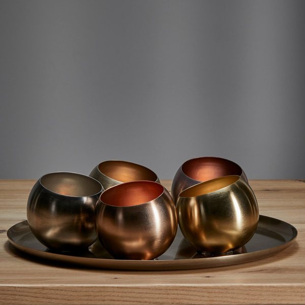 Philippi Diwali Tray with 5 Tealight Balls