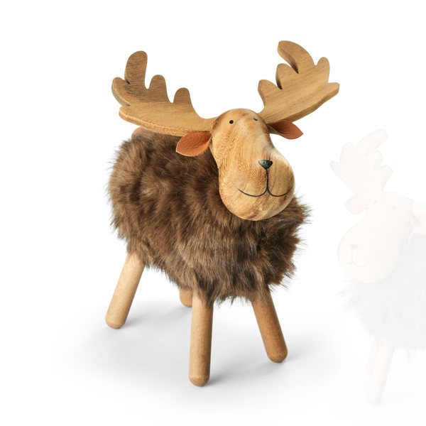 Philippi Jakob Nutwood & Faux Fur Moose – Large