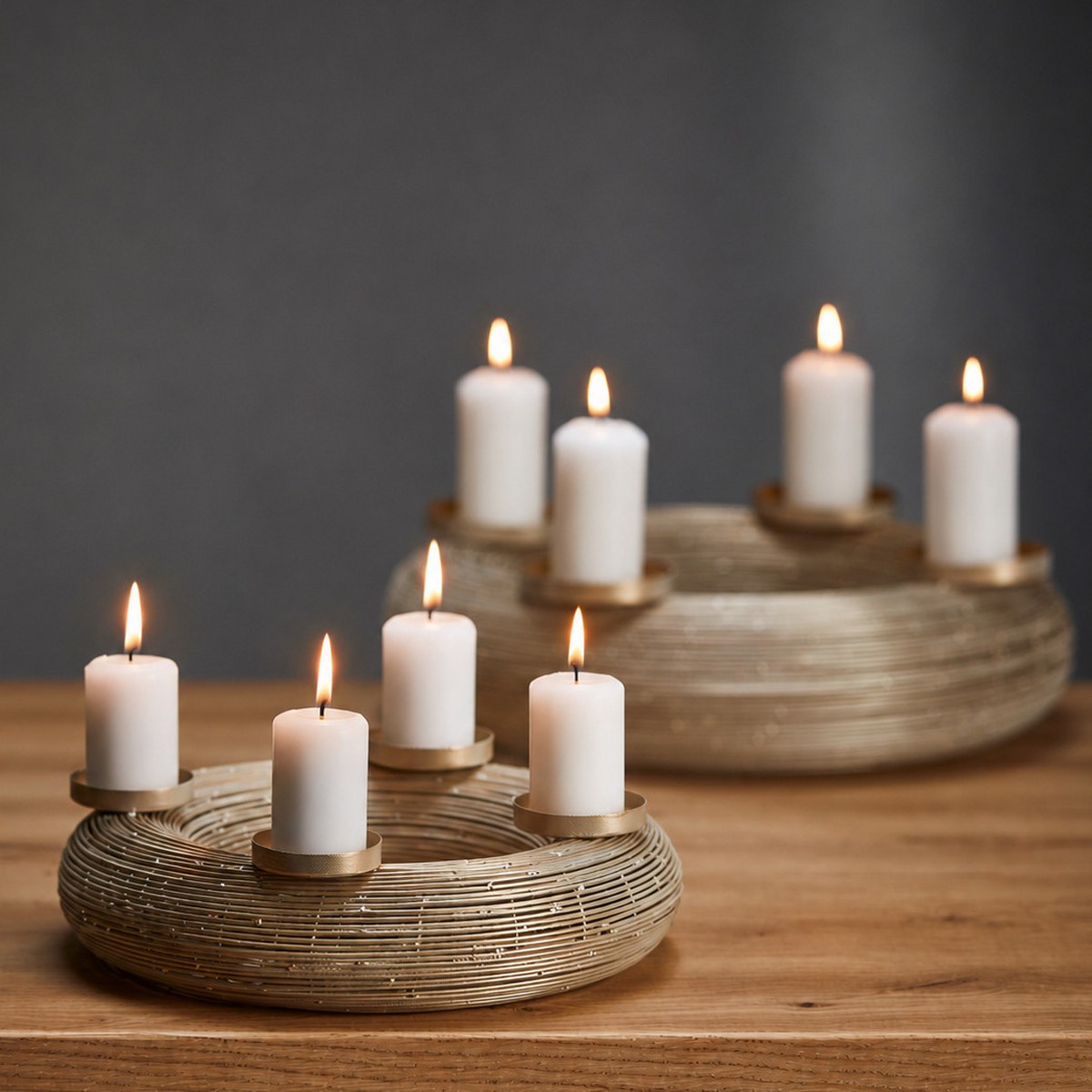 Philippi Gracia Woven Steel Advent Wreath – Small – image 3