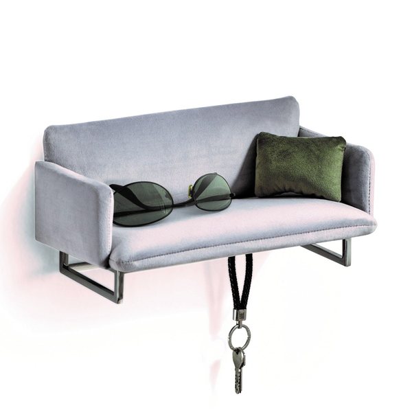Philippi Couch Velvet Wall-Mounted Key & Pocket Tidy