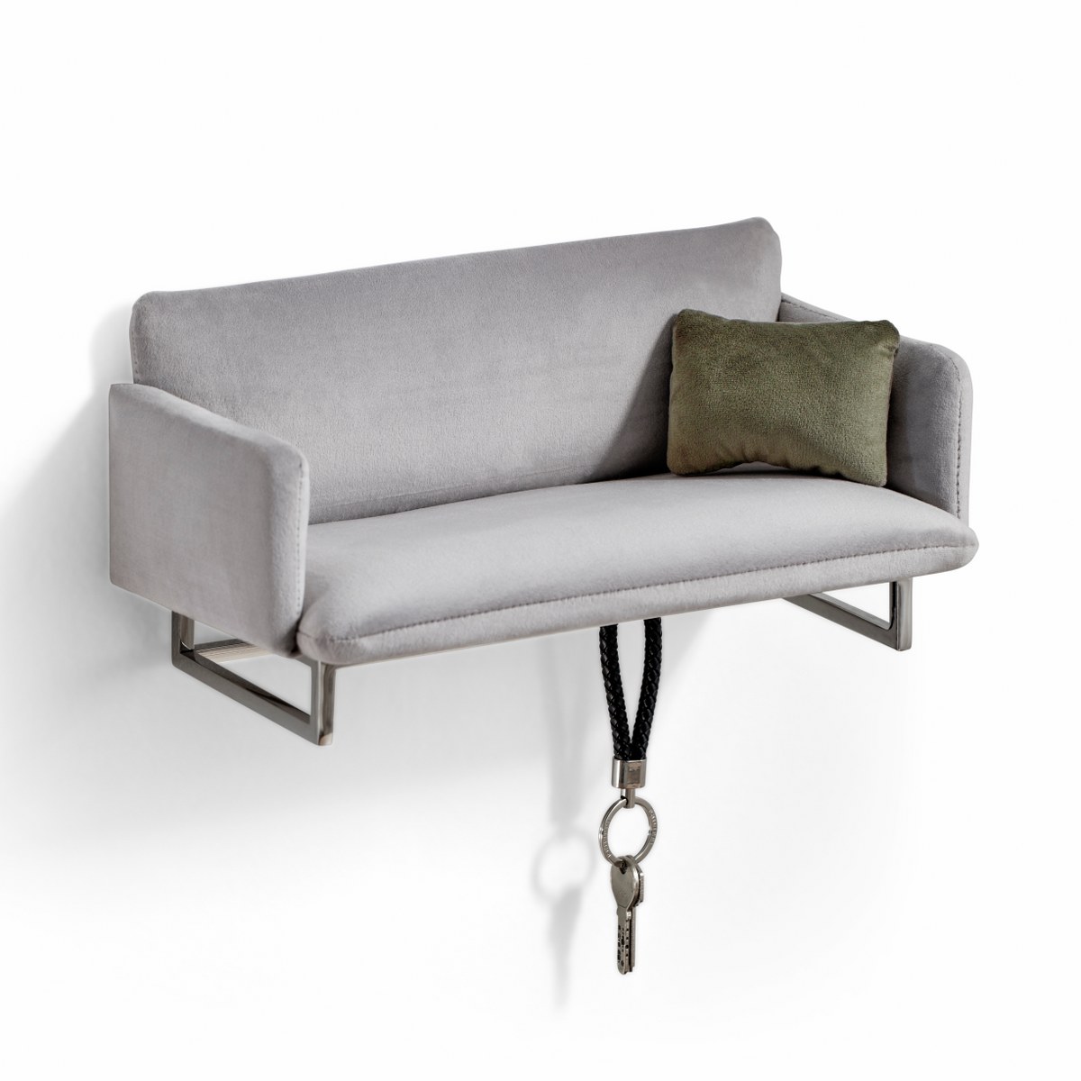 Philippi Couch Velvet Wall-Mounted Key & Pocket Tidy – image 2