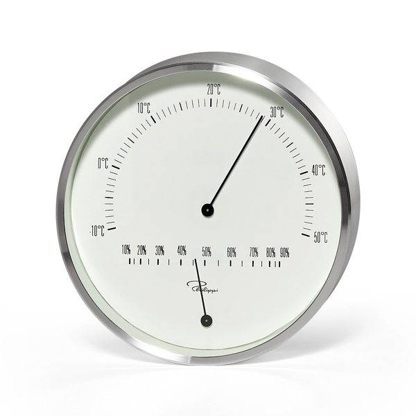 Philippi Tempus Diamond-Cut Thermometer & Hygrometer 15cm