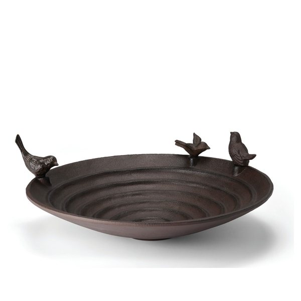 Philippi Pool Cast Iron Garden Bird Bath 37cm