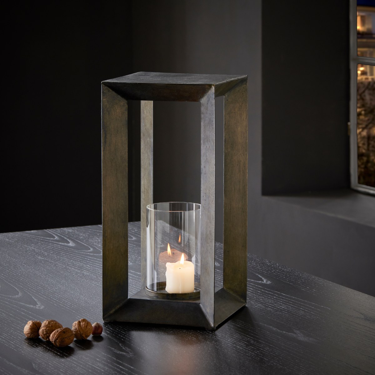 Philippi Estate Bronze-Effect Hurricane Lantern – image 2