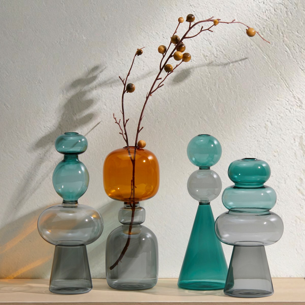 Philippi Curiosa Tower-Shaped Borosilicate Glass Vase 27cm – image 3