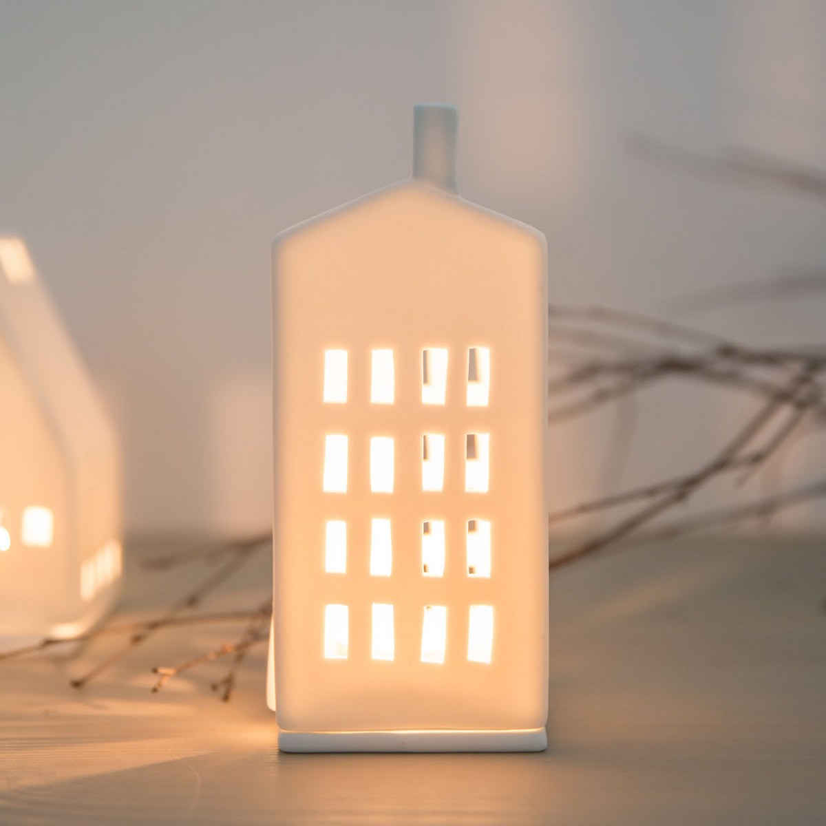 Räder Lighthouse Small Windows Porcelain Tealight House – Medium – image 2